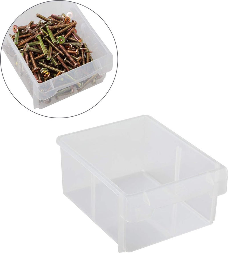 Opbergdoos voor kleine onderdelen, uitbreidbaar, 8 vakken, sorteerbox voor kleine onderdelen, opbergdoos, werkplaats