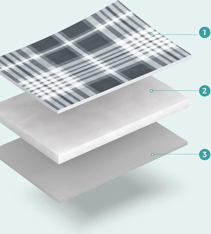 Picknickdeken, 300 x 200 cm, groot, campingdeken, voor park, tuin, strand, waterdicht, opvouwbaar, grijs-wit