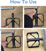 Fietspedalen, pedalen, racefietspedalen, mountainbike, pedalen voor fietsen, mountainbikes en racefietsen