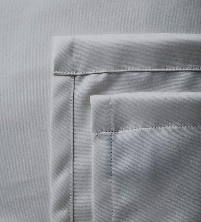 Kamerverduisterende verduisteringsgordijnen (2 panelen met 2 kussenslopen) Effen voor slaapkamer en woonkamer, lichtblokkering, koude- en warmte-isolatie, 44 x 54 inch - middengrijs