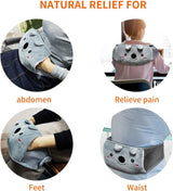 Warmwaterkruik Warmwaterkruikriem Koala rubberen warmwaterkruik met zachte taillehoes, warmwaterkruik voor nek en schouder, rug, benen, tailleverwarming (blauw)