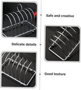 Broodstandaard Huishoudelijk gereedschap Vlechtgereedschap Roestvrijstalen luchtfriteuse Toaststandaard Roestvrijstalen metalen broodstandaard Heteluchtfriteusestandaard Tafeltoasthouder voor