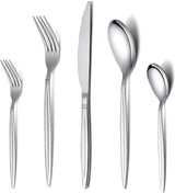 30-delige bestekset, roestvrijstalen bestekserviceset, hoogglans gepolijst, vaatwasmachinebestendig (set voor 6 personen)