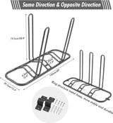 Fietsstandaard, voor 3 fietsen, standplaats voor 3 fietsen, 124 x 39,5 x 73,5 cm