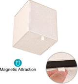 Tissuebox vierkant cosmetische tissuebox met gouden randen papieren tissuebox linnen beige tissuehouder 13 x 13 x 15 cm tissuebox voor eetkamer woonkamer slaapkamer kantoor hotel