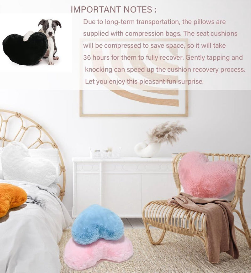 Hartkussen, roze hartvormig kussen, knuffelkussen, liefdes sierkussen, esthetisch, pluche kussen voor woonkamer, bank, kind, slaapkamer, bed, cadeau 26 x 36 cm