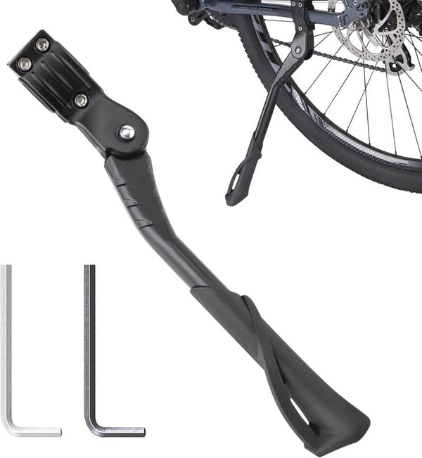Fietsstandaard, 24-29 inch, in hoogte verstelbaar, fietsstandaard, zijstandaard, maximale belasting 40 kg, antislip fietsstandaard voor e-bike, Mon, trekkingfiets