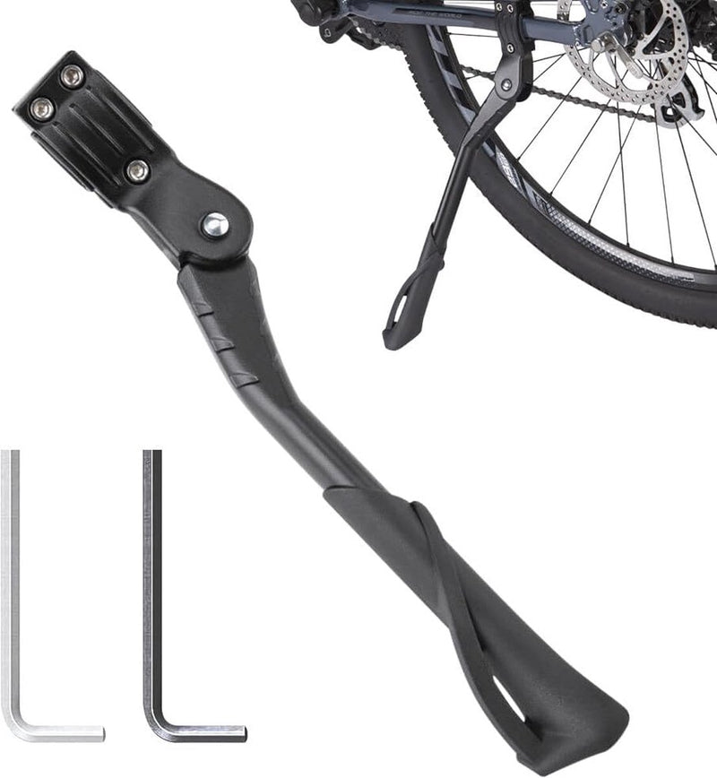 Fietsstandaard, 24-29 inch, in hoogte verstelbaar, fietsstandaard, zijstandaard, maximale belasting 40 kg, antislip fietsstandaard voor e-bike, Mon, trekkingfiets