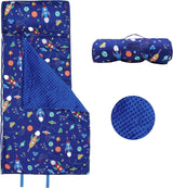 Slaapzak dinosaurus voor kinderen, kinderslaapzak met hoofdkussen, 2-in-1 slaapzak voor jongens en meisjes