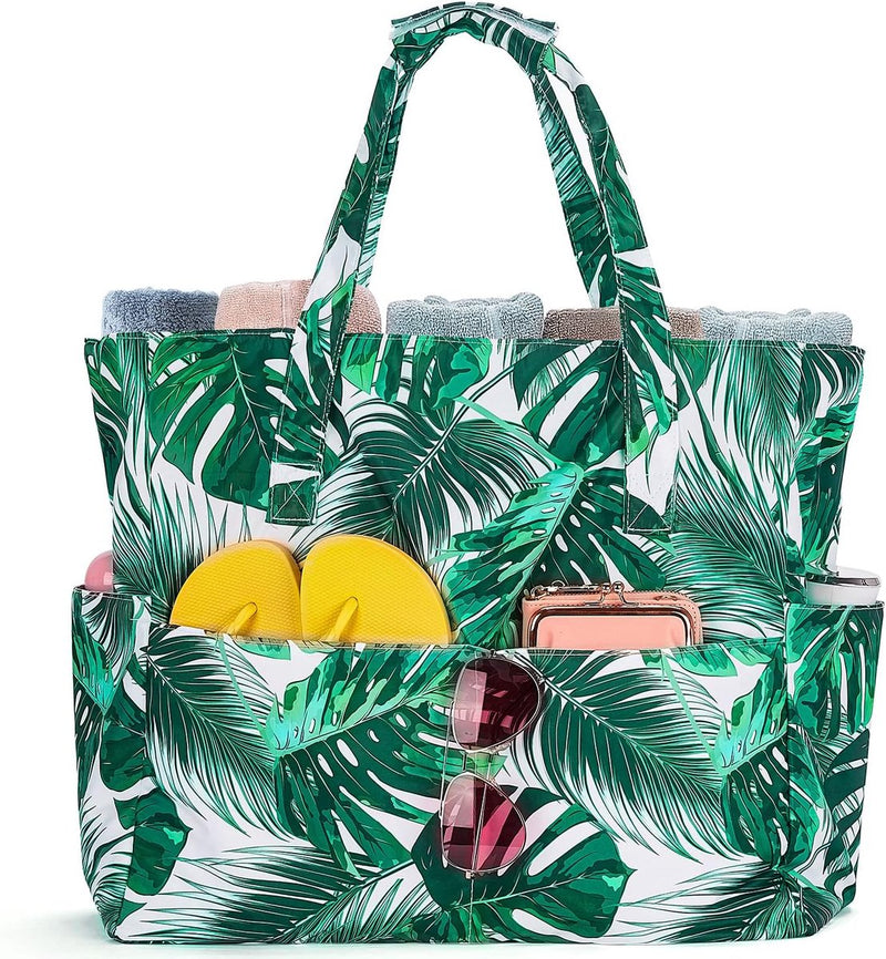 Strandtas damesschoudertas waterdicht zanddicht lichtgewicht strandtas zwembadreistas met ritssluiting