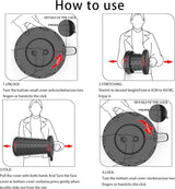Opvouwbare kruk, draagbare klapkruk met kussen, campingkruk voor volwassenen, telescopische kruk, inklapbaar, voor , BBQ binnen, draagvermogen 120 kg, met draagtas