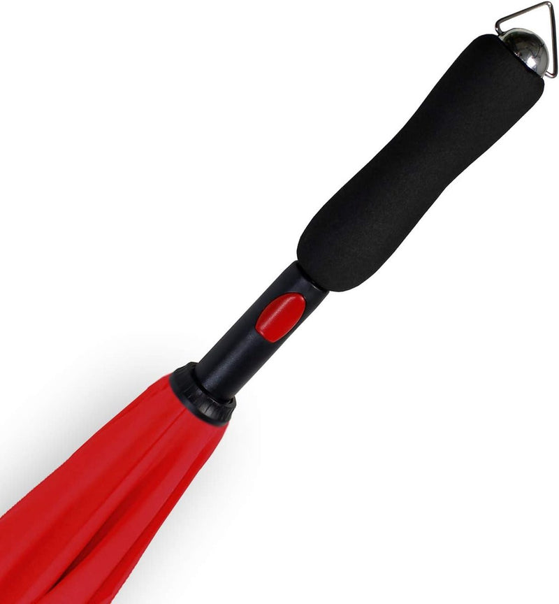 Omkeerparaplu automatisch - kan ondersteboven worden geopend, Zwart/Donkerrood, Omkeerparaplu