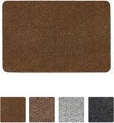 Vloerkleed, voetmat, vuilvangmat, voetveger, deurmat, gestreept, maat 40 x 60 cm, lichtbruin