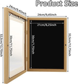 Set van 2 fotolijsten kindertekeningen A4, Fillba kunstfotolijsten voor kinderen, fotolijsten kinderfoto's voor kindertekeningen, kinderkunstprojecten, school, thuis of op kantoor