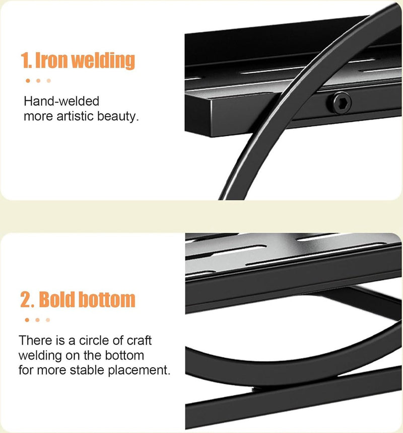 Organizer voor parfum, huidverzorging-organizer, grote inhoud, make-up vanity caddy, 2 niveaus cosmetica-display voor badkamer, organizer op het werkblad, goud