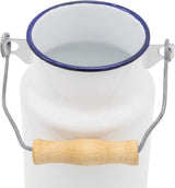 Melkkannetje 'SYLT' van emaille met deksel