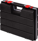 Dubbelzijdige assortimentsbox 20 inch met verstelbare vakken / 2-zijdige sorteerbox / opbergbox 490 x 390 x 130 mm / stevige gereedschapskist voor werkplaats