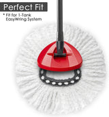 mop-vervangingskoppen, geschikt voor alle Velida spin-mop vloermoppen, spin-mopkop, 3 stuks