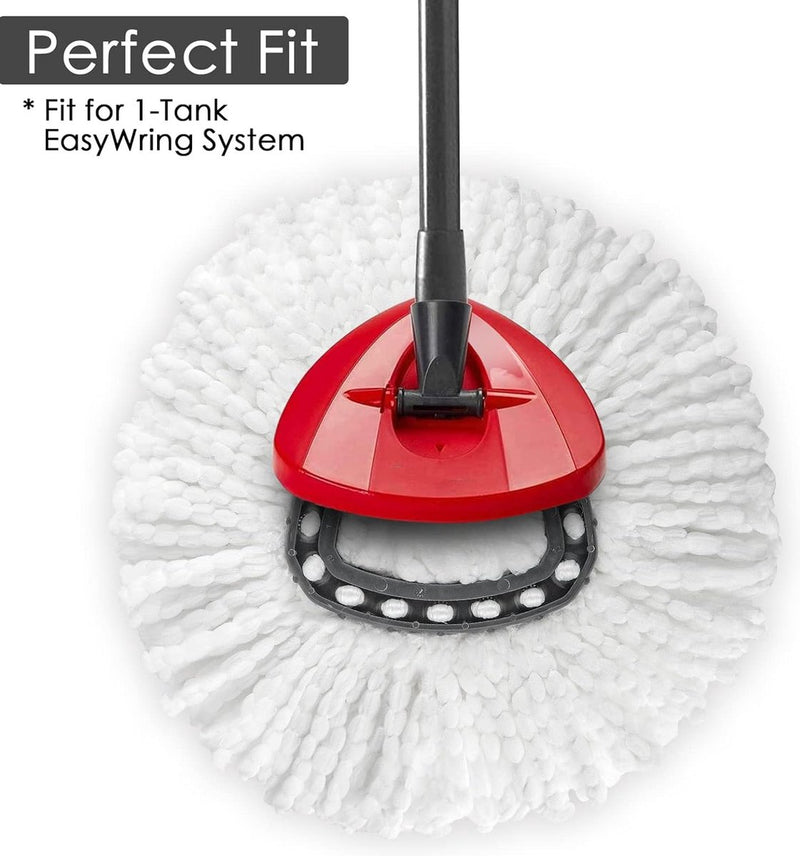 mop-vervangingskoppen, geschikt voor alle Velida spin-mop vloermoppen, spin-mopkop, 3 stuks