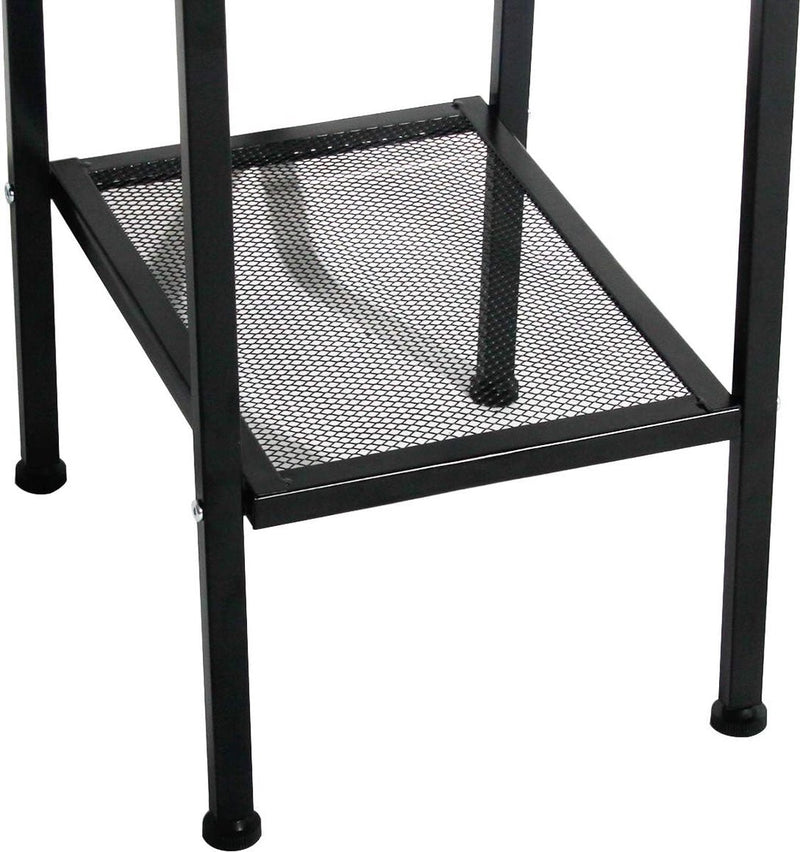 4-laags metalen planken opbergplank boekenkast staande plank 4-laags zwart 35,5 x 30 x 147 cm