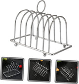 Broodstandaard Huishoudelijk gereedschap Vlechtgereedschap Roestvrijstalen luchtfriteuse Toaststandaard Roestvrijstalen metalen broodstandaard Heteluchtfriteusestandaard Tafeltoasthouder voor