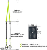 Sling Trainer Sling Trainer Set met deuranker instelbaar fitness thuis suspensie - geschikt voor onderweg en voor training binnen en buiten