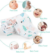 Mulldoeken baby 10 stuks katoenen spuugdoeken 27x50 cm stoffen luiers 6 lagen absorberend vouwluiers washandjes voor baby pasgeborenen alpaca
