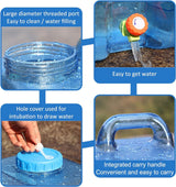 Waterjerrycan met kraan, camping-waterreservoir met handgrepen, waterdispenser, draagbare drinkwaterjerrycan voor outdoor, reizen, wandelen, caravan, picknick, camping