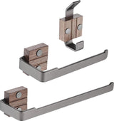 Badkameraccessoireset - Handdoekstang/Bar + Toiletrolhouder/Tissuehouder + Handdoekhaak Wandmontage
