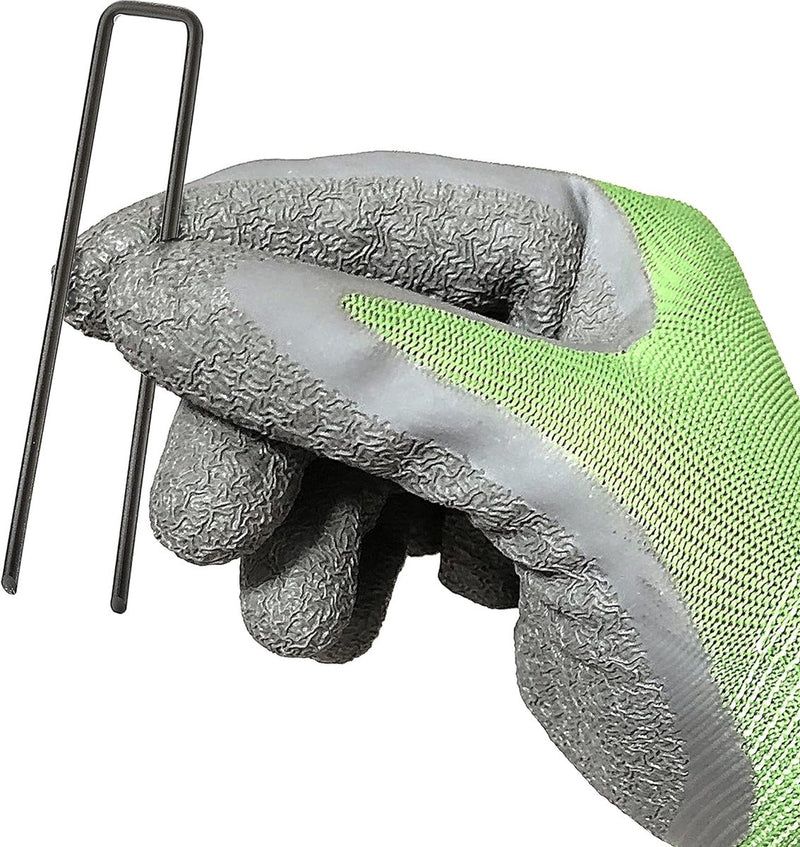 300 grondankers 100 mm lang, 13 mm breed, diameter 2,9 mm, montageankers grondankers voor de tuin van niet-gegalvaniseerd staal, haringen voor het bevestigen van onkruidbestrijdingsdoek, kunst