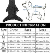 Hondenregenjas, waterdichte regenjas met hoge kraag, reflecterende strips en ritsen, geschikt voor alle hondentypes-zwart-M