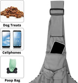 Hondendraagtas voor huisdieren, verstelbare schoudertas, transporttas voor huisdieren, ademende transporttas voor katten en honden, geschikt voor wandelen en buitenactiviteiten en excursies