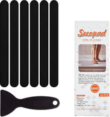 antislipstickers, 24 stuks, veiligheidsstrips voor badkuip, zelfklevende stickers met premium schraper voor badkuip, douche, trap (zwart)