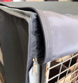 Roosterbox hoes 125x85x50cm grijze beschermkap afdekzeil stofbescherming palletmeubel