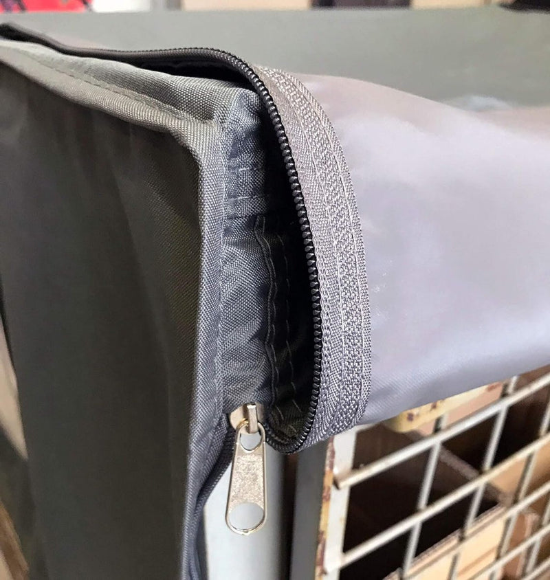 Roosterbox hoes 125x85x50cm grijze beschermkap afdekzeil stofbescherming palletmeubel