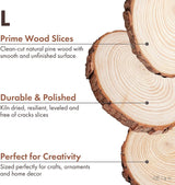 Houten schijven 20 cm - 23 cm diameter 8 stuks, boomstam schijven, kleine boomschijven 20 cm diameter, houten schijf rond, boomschijven 20 cm, ronde houten plaat, hout Kerstmis