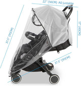 Regenhoes kinderwagen, kinderwagen regenhoes universeel, regenhoes buggy, reisweerbescherming voor winddicht, waterdicht, bescherming tegen zon, stof, sneeuw