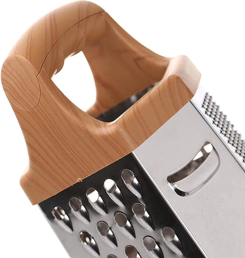 Vierkante rasp groenteschaaf roestvrij staal 6 raspvlakken multi-rasp keukenrasp voor fijn/grof raspen en snijden