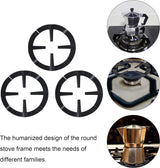 2 stuks wok ringondersteuning universele gietijzeren wok ring gasfornuis kruis, pannenhouder, gaskoker, rooster, opzetring, permanent voor gaskoker, espressomachine, koffiekooktoestel,