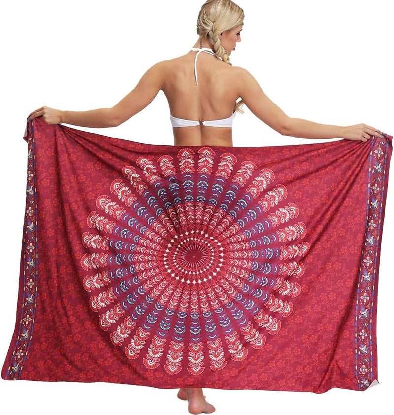 Boho sarong wrap bikini cover-up rok strandlaken