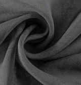Transparante decoratieve gordijnen voor balkondeur voile gordijnen met ogen faux linnenlook grijs gordijn voor slaapkamer woonkamer H 245 x B 140 cm set van 2