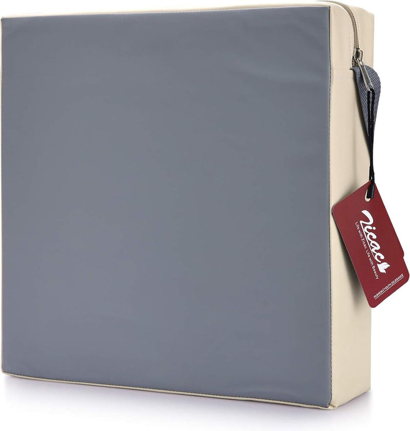 Zitverhoging voor baby's, draagbaar zitkussen, design voor kinderen (grijs/beige)