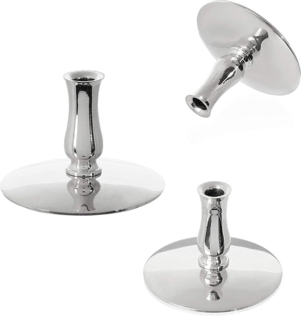 3 x kandelaar messing vernikkeld kandelaar dunne altaarkaarsen rituele kaarsen bijenwas kaarsen tot Ø 6,7 mm kandelaar bruiloft 6733