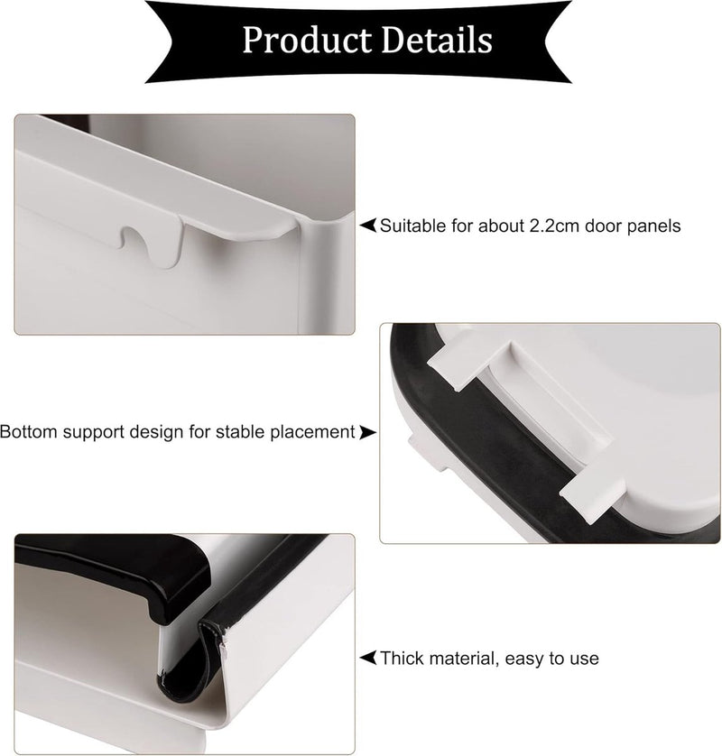 Opvouwbare vuilnisemmer, 9 liter, hangende plastic afvalemmer voor keuken, auto, badkamer, woonkamer, slaapkamer