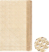 1 rol cane geweven rotan, 55 cm x 1 m, natuurlijke rotan weefselrol voor caning-projecten, mesh, rotan weefsel voor meubels, stoelen en kasten