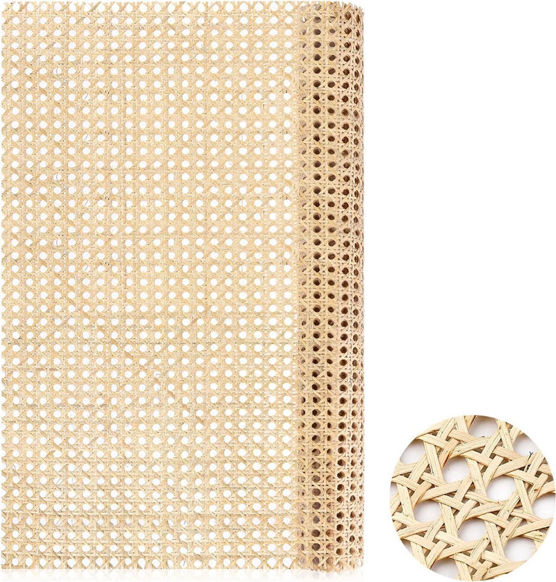 1 rol cane geweven rotan, 55 cm x 1 m, natuurlijke rotan weefselrol voor caning-projecten, mesh, rotan weefsel voor meubels, stoelen en kasten