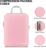 Compression Packing Cubes in a Set of 3 or 4, 4-Piece Set of Packing Cubes / Luggage Organisers / Garment Bags for Travel