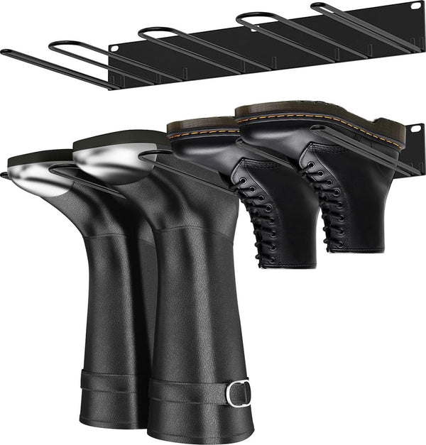 Laarzenhouder, 2 stuks schoenenrek, metalen wandhouder, schoenenrek voor laarzen, cowboyboot-organizer, hoge laarzen voor kast, ingang, outdoor, garage, 41,5 x 23,5 cm