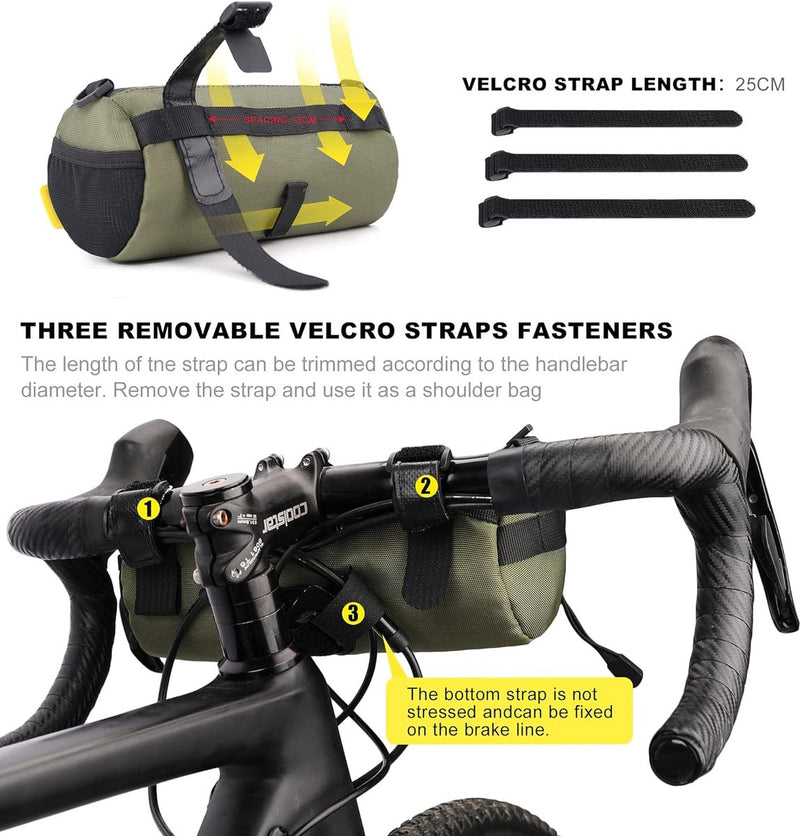 Fietsstuurtas voorvak fietstas opbergtas met schouderband voor racefiets mountainbike fietsen reizen