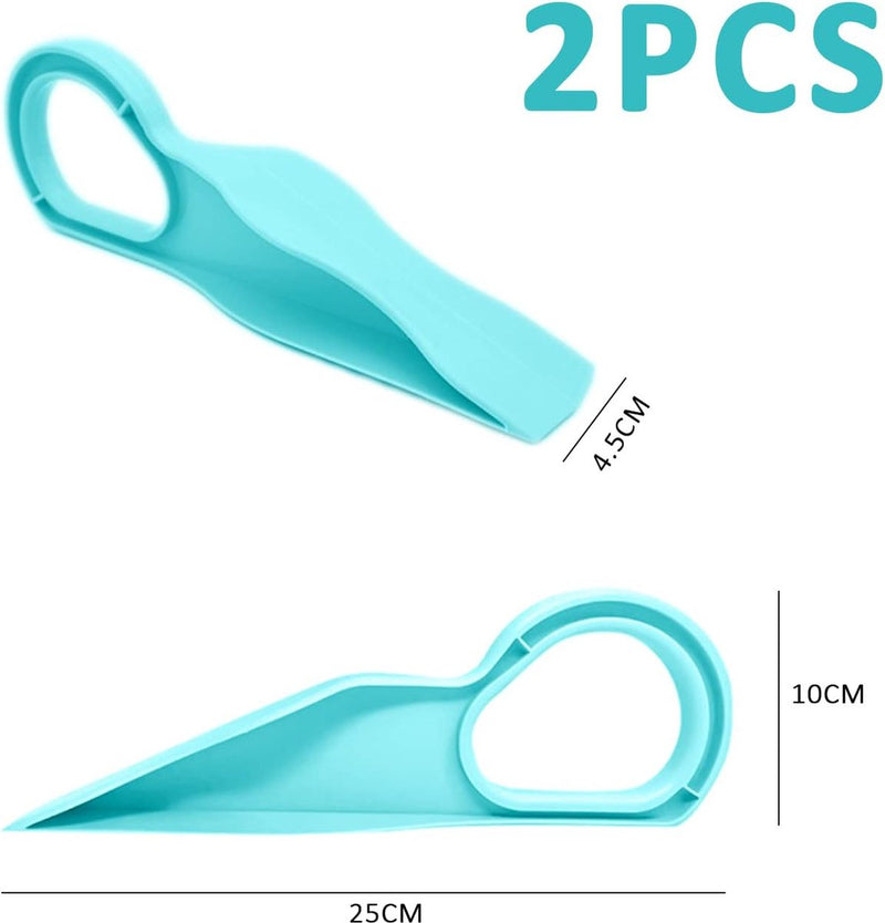 2 stuks matrasheffer, ergonomische matraswigheffer, huishoudelijke matrasheffer, matrashulpmiddel voor snelle vervanging van het laken (cyaan)